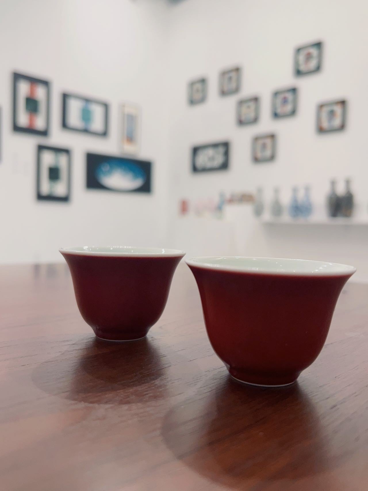 Sacrificial Red Bell Tea Cup (祭紅鈴鐺杯)
