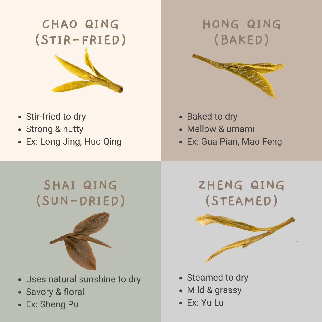 The Four Sub-Categories of Green Tea