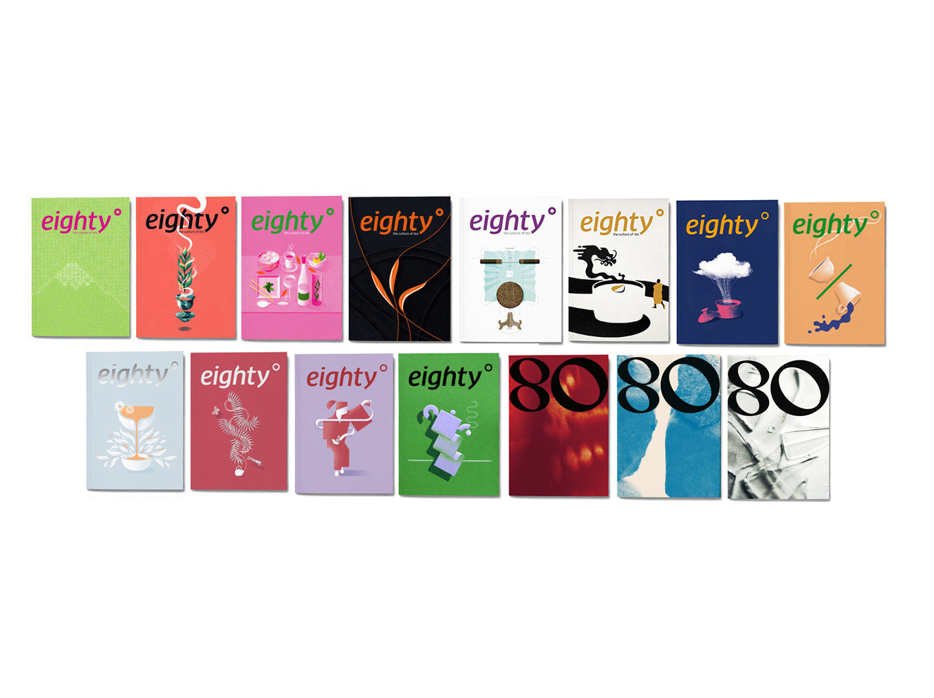 Eighty Degrees Magazine — (all available issues) - excl. 1,4,5 cover